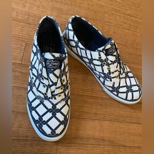 Sperry Top Sider Milly Navy Nautical boat womens 8 Geometric Sneakers flats